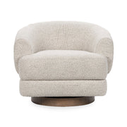 Chassia - Swivel Accent Chair - Pearl Silver - JaxCo Furniture