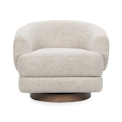 Chassia - Swivel Accent Chair - Pearl Silver - JaxCo Furniture