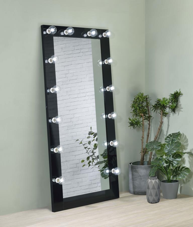 Zayan - Length Floor Mirror With Lighting - JaxCo Furniture