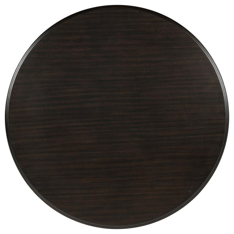 Twyla - 60" Round Wood Dining Room Table - Dark Cocoa - JaxCo Furniture