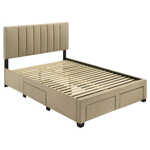 Wheatland - 4-Drawer Upholstered Storage Bed - JaxCo Furniture