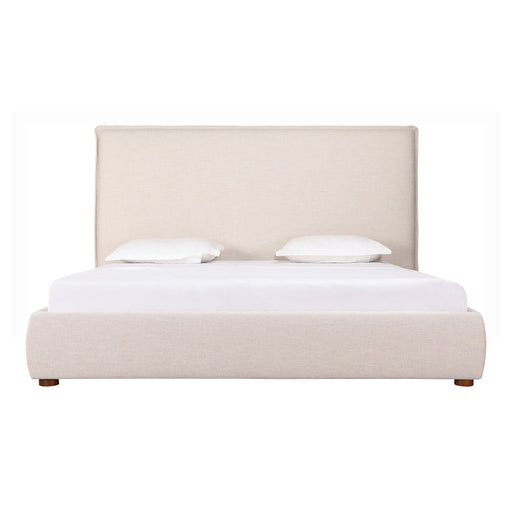Luzon - King Bed Tall Headboard - Wheat - JaxCo Furniture