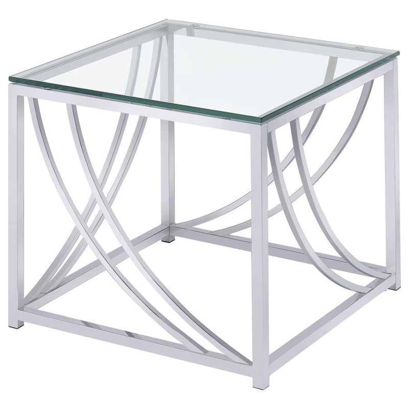 Lille - Glass Top Coffee And End Table Set - JaxCo Furniture