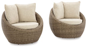 Danson - Swivel Lounge With Cushion - JaxCo Furniture