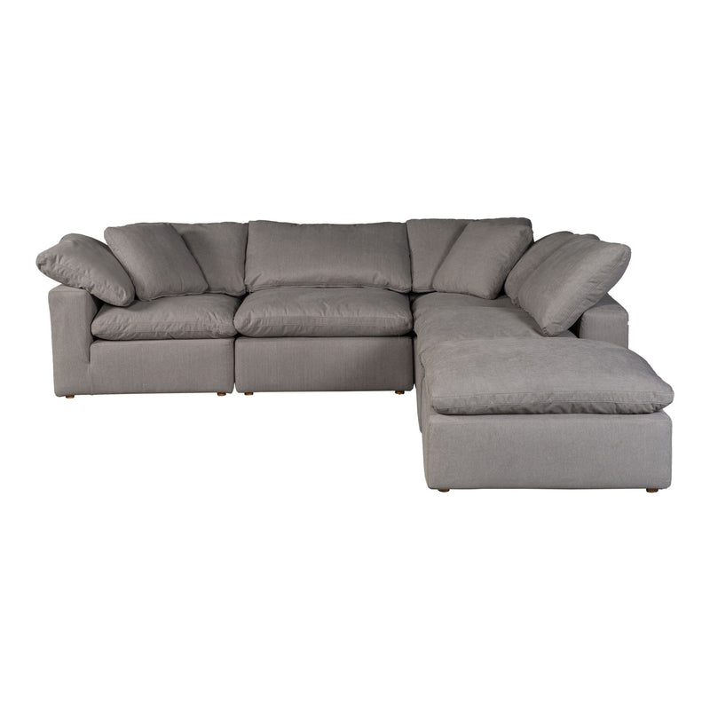 Terra - Livesmart Fabric Condo Dream Modular Sectional - Light Gray - JaxCo Furniture