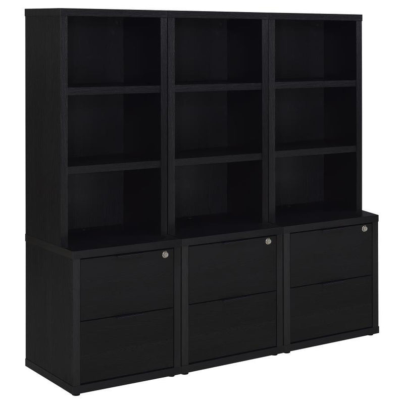 Westpark - 3 Piece Wall Unit Bookcase Set With USB - JaxCo Furniture