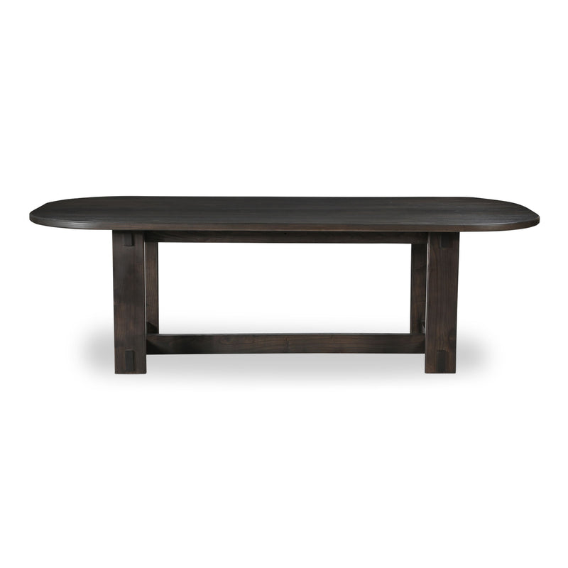 Glenn - Oval Dining Table - Dark Brown - JaxCo Furniture