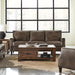 Leaton - Upholstered Recessed Arm Sofa - Brown Sugar - JaxCo Furniture