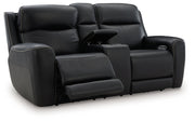 5Z-Comfort - Relaxation - Power Reclining Loveseat with Console / Adj Headrest - JaxCo Furniture