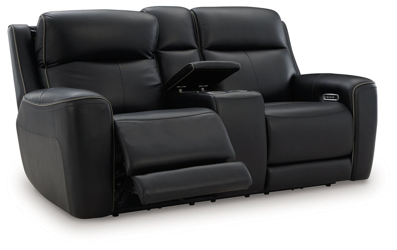 5Z-Comfort - Relaxation - Power Reclining Loveseat with Console / Adj Headrest - JaxCo Furniture