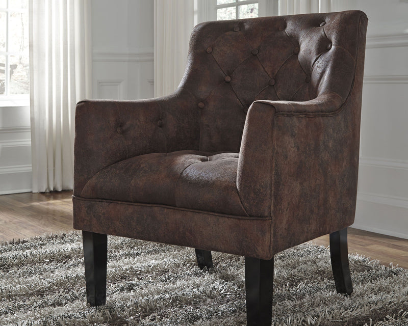 Drakelle - Mahogany - Accent Chair - JaxCo Furniture