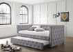 Mockern - Upholstered Twin Daybed With Trundle - Gray - JaxCo Furniture