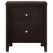 Carlton - 2-Drawer Nightstand - Cappuccino - JaxCo Furniture