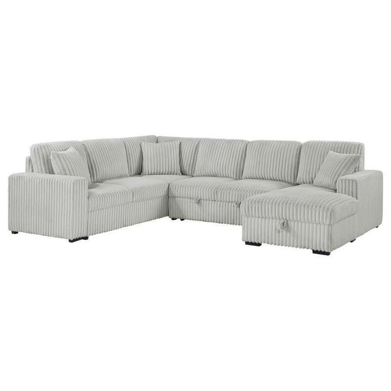 Devonshire - Sleeper Sectional Sofa Storage Chaise - JaxCo Furniture