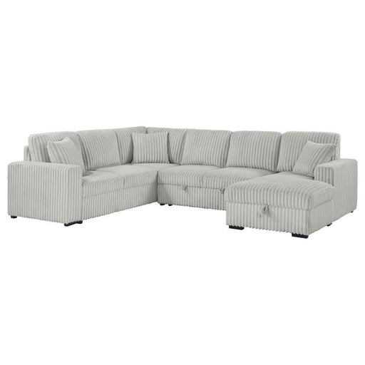 Devonshire - Sleeper Sectional Sofa Storage Chaise - JaxCo Furniture