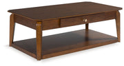 Trenmour - Medium Brown - Rectangular Cocktail Table - JaxCo Furniture
