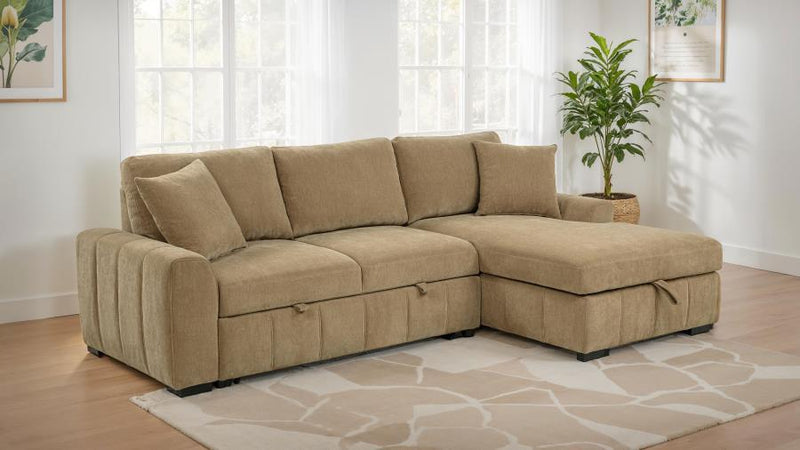Pastrana - Upholstered Sleeper Sectional Sofa - JaxCo Furniture