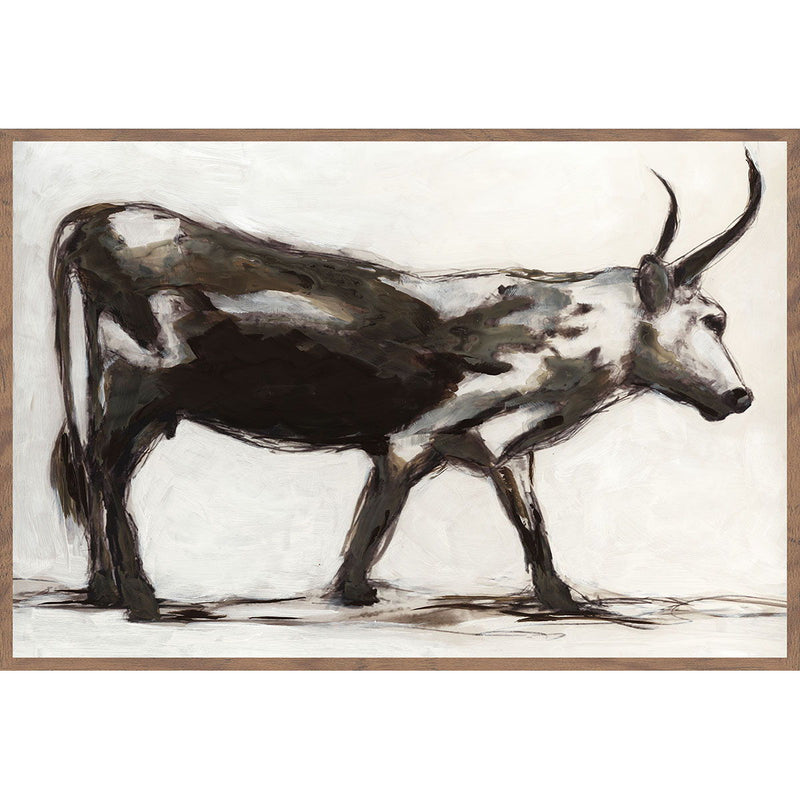 Horn - 48" x 72" Painting By Buddy Whitlock - Walnut - JaxCo Furniture