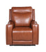 Natalia - Recliner Dual Power Coach - Dark Brown - JaxCo Furniture