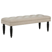 Marsha - 52" Upholstered Entryway Accent Bench - Latte - JaxCo Furniture