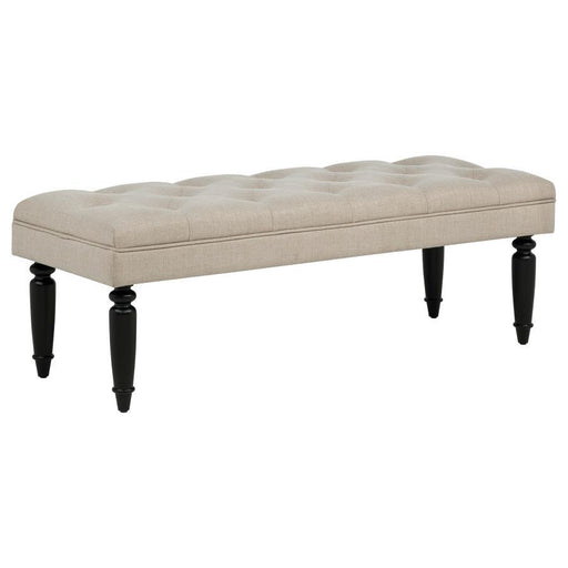 Marsha - 52" Upholstered Entryway Accent Bench - Latte - JaxCo Furniture