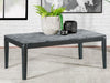 Mozzi - Rectangular Faux Marble Coffee Table - Gray And Black - JaxCo Furniture