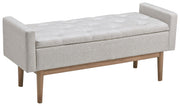 Briarson - Beige / Brown - Storage Bench - JaxCo Furniture