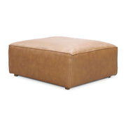 Form - Leather Ottoman - Sonoran Tan - JaxCo Furniture