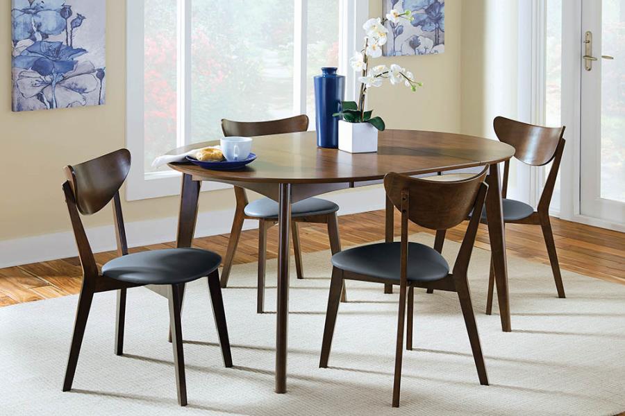 Jedda - Wood Dining Side Chair (Set of 2) - Dark Walnut And Black