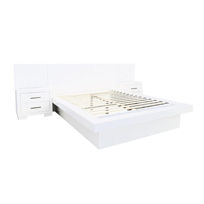 Jessica - Wood LED Panel Bed - JaxCo Furniture