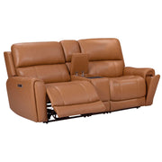 Hancock - Zero Gravity Power Reclining Console Loveseat P3 - JaxCo Furniture