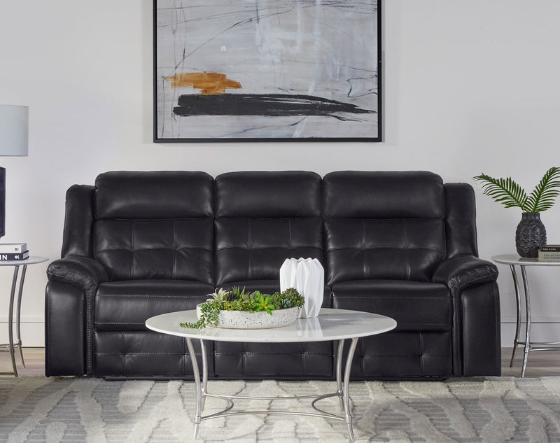 Clayton - Manual Reclining Sofa - Phantom - JaxCo Furniture