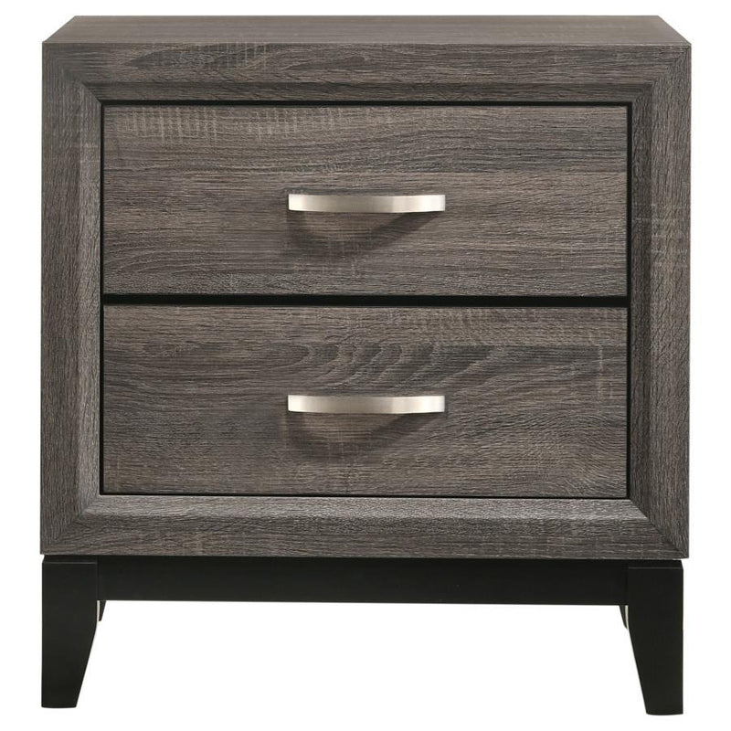 Watson - 2-Drawer Nightstand - Gray Oak - JaxCo Furniture