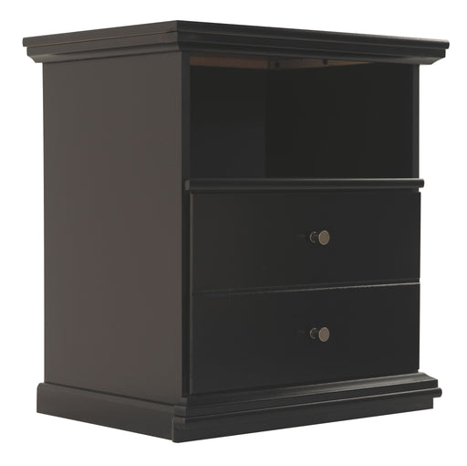 Maribel - Black - One Drawer Night Stand - JaxCo Furniture