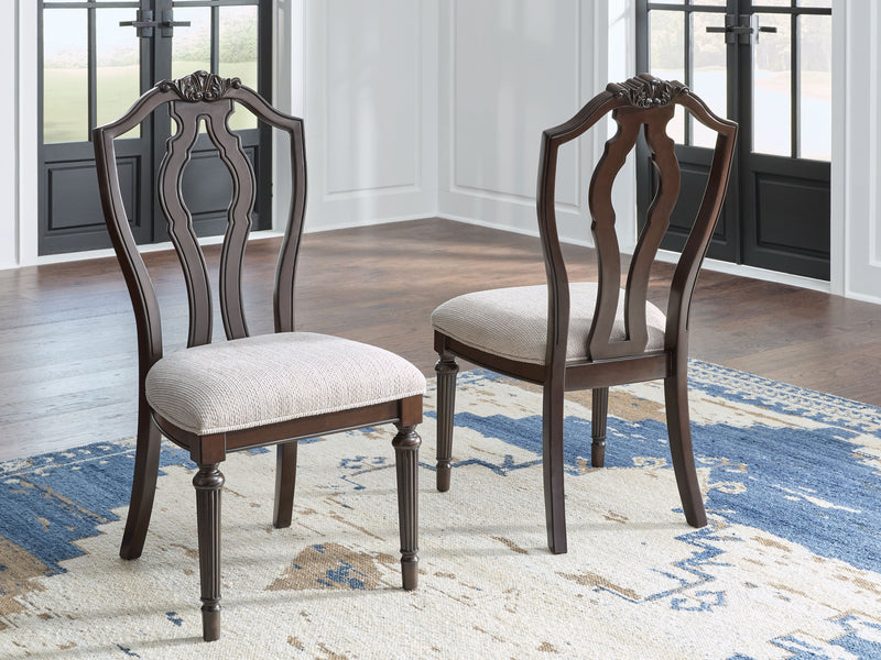 Lavinton - Tan / Brown - Dining Upholstered Side Chair (Set of 2) - JaxCo Furniture