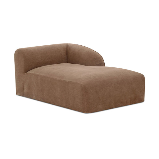 Isla - Right Arm Facing Chaise - Light Brown - JaxCo Furniture