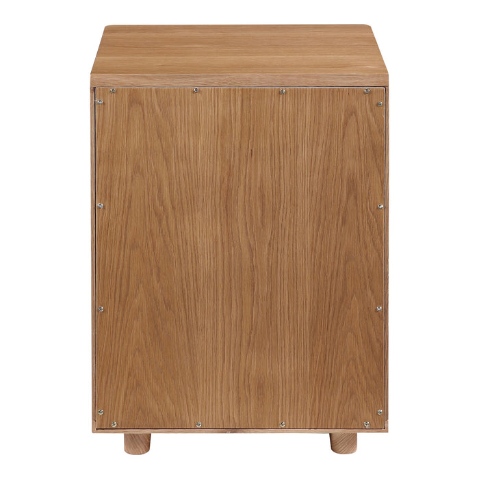 Osamu - Nightstand - Light Brown - JaxCo Furniture