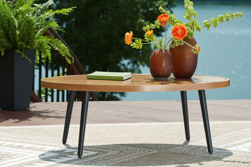 Horizon Hall - Two-tone Brown - Cocktail Table - JaxCo Furniture