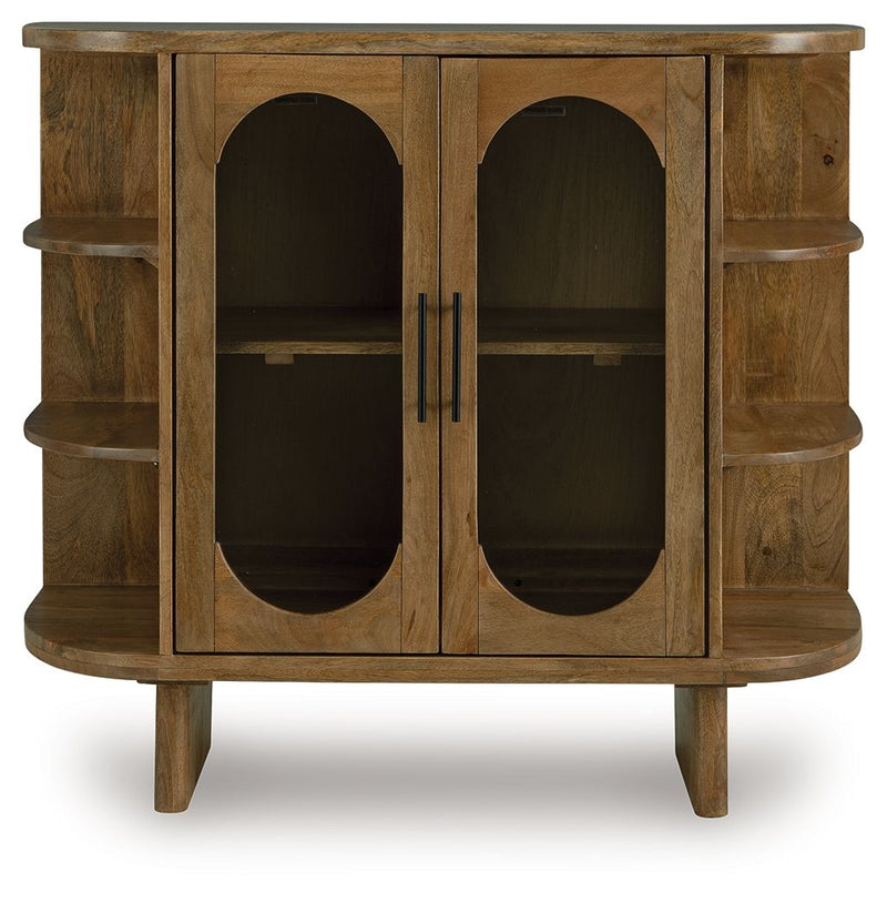 Niall - Light Brown - Accent Cabinet - JaxCo Furniture