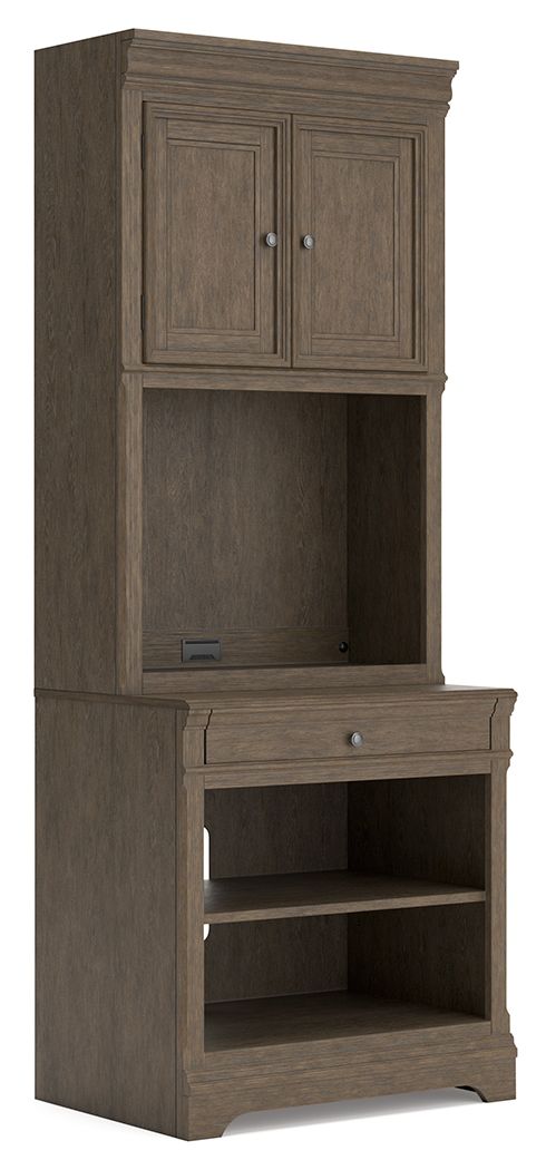Janismore - Weathered Gray - Bookcase - JaxCo Furniture