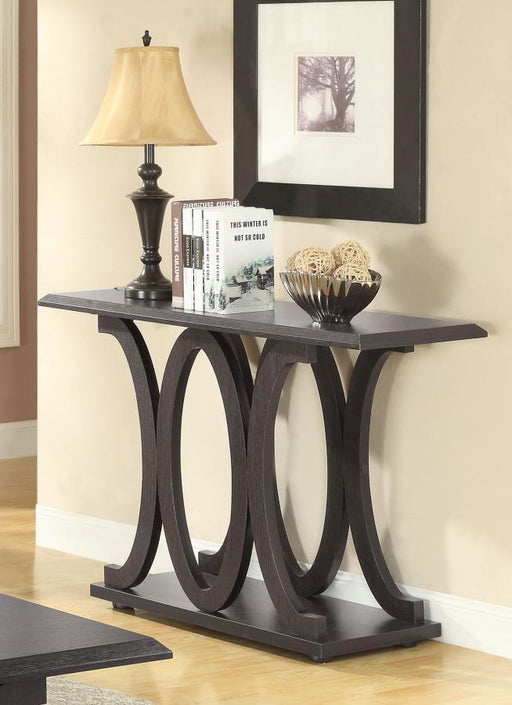 Shelly - Engineered Wood Entryway Console Table - Cappuccino - JaxCo Furniture