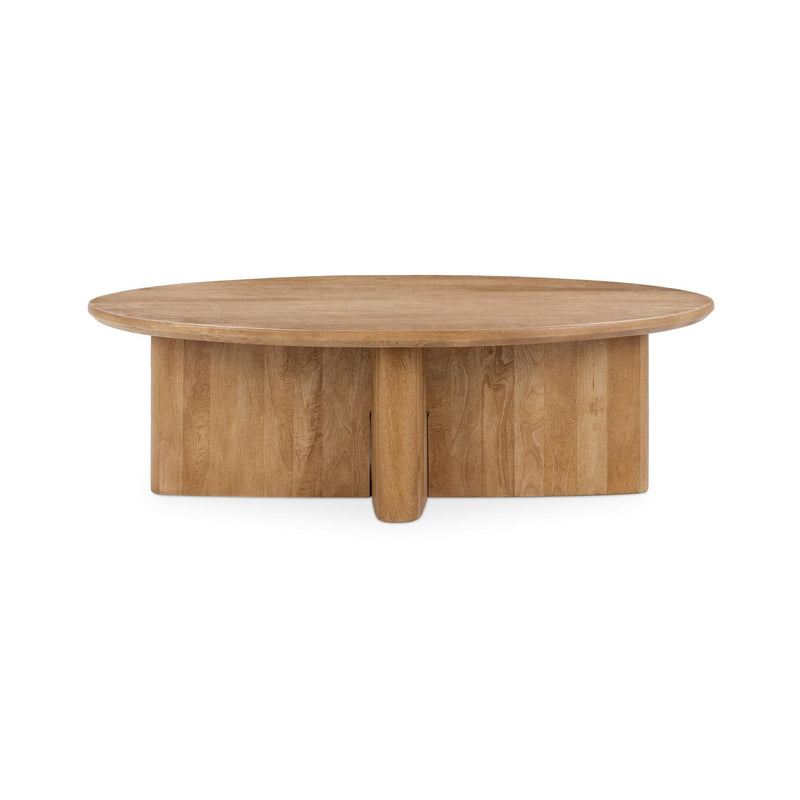 Montego - Oval Coffee Table - Natural Maple - JaxCo Furniture
