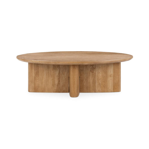 Montego - Oval Coffee Table - Natural Maple - JaxCo Furniture