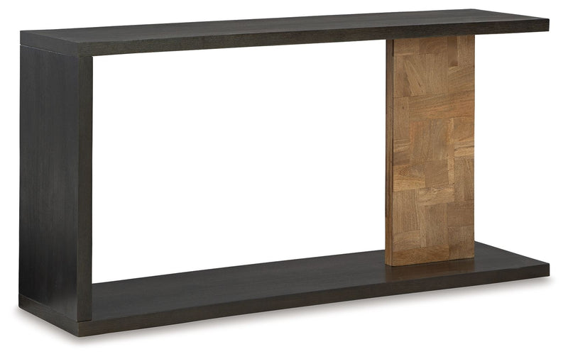 Camlett - Brown - Console Sofa Table - JaxCo Furniture