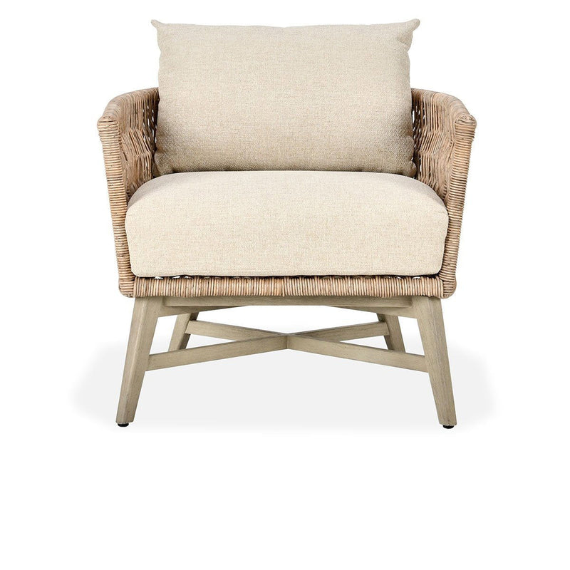 Collins - Outdoor Accent Chair - Natural / Sand - JaxCo Furniture