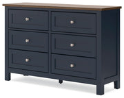 Landocken - Brown / Blue - Dresser - JaxCo Furniture