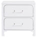 Anastasia - 2-Drawer Nightstand - Pearl White - JaxCo Furniture