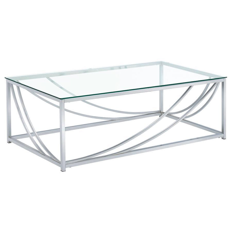 Lille - Glass Top Entryway Sofa Console Table Accents - JaxCo Furniture