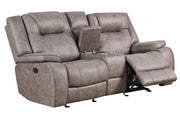 Blake - Reclining Console Loveseat - Desert Taupe - JaxCo Furniture