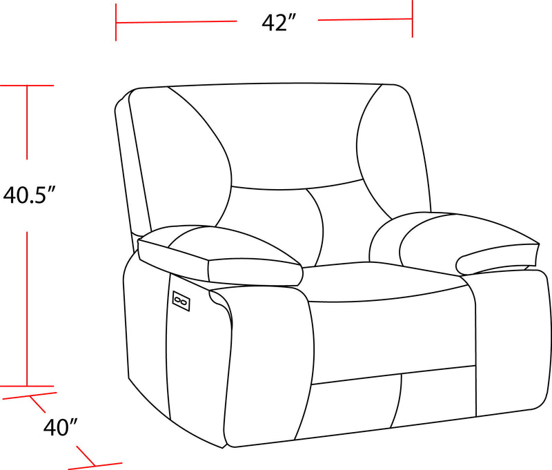 Gladiator - Power Zero Gravity Recliner - JaxCo Furniture